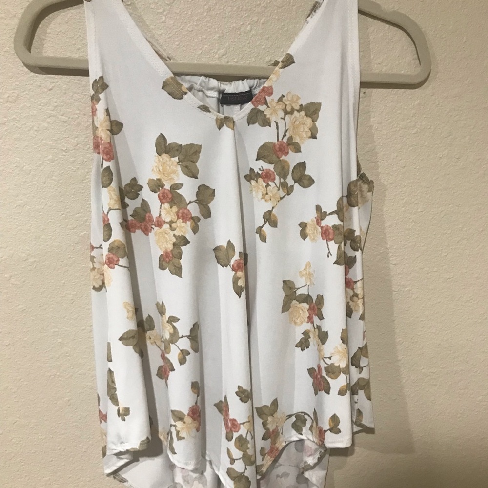 Floral tank top